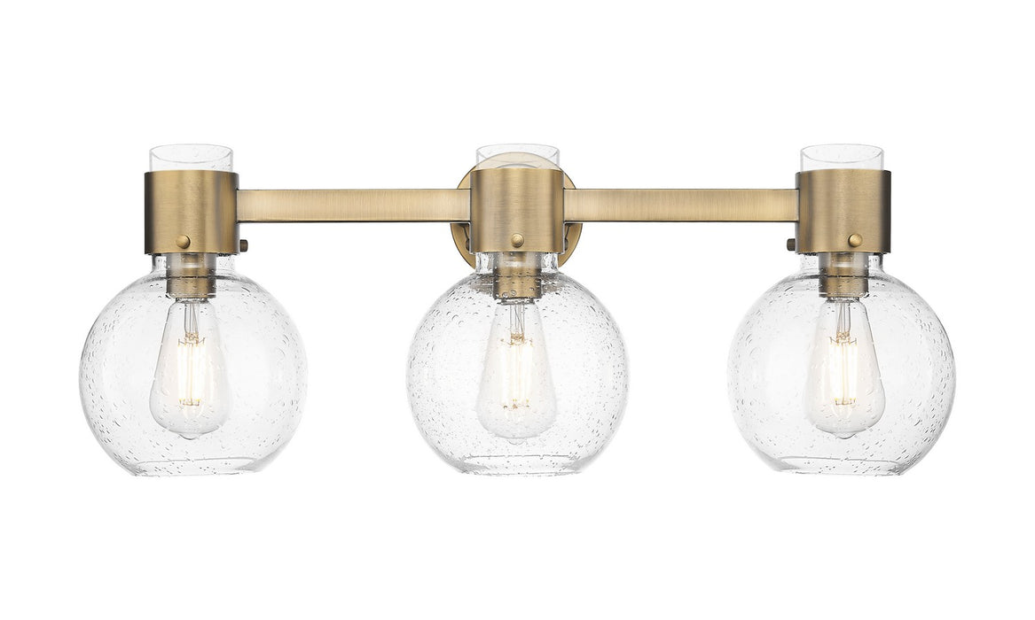 Innovations 464-3W-BB-G464B-7SDY Three Light Bath Vanity, Brushed Brass