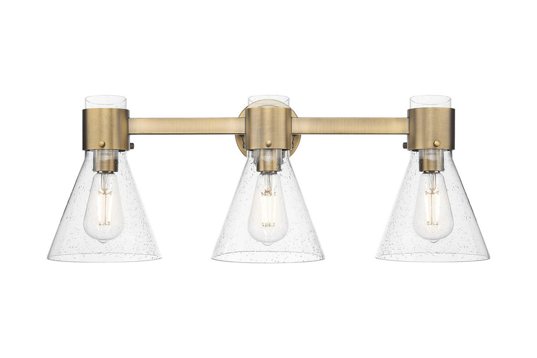 Innovations 464-3W-BB-G464C-7SDY Three Light Bath Vanity, Brushed Brass