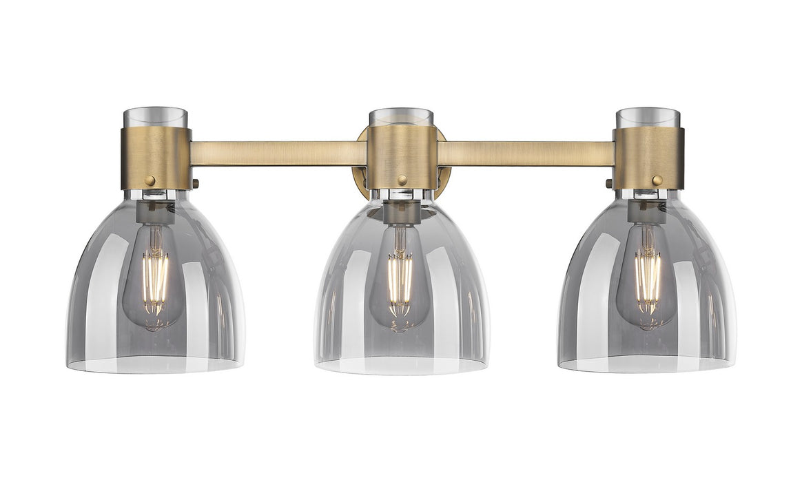 Innovations 464-3W-BB-G464D-7SM Three Light Bath Vanity, Brushed Brass