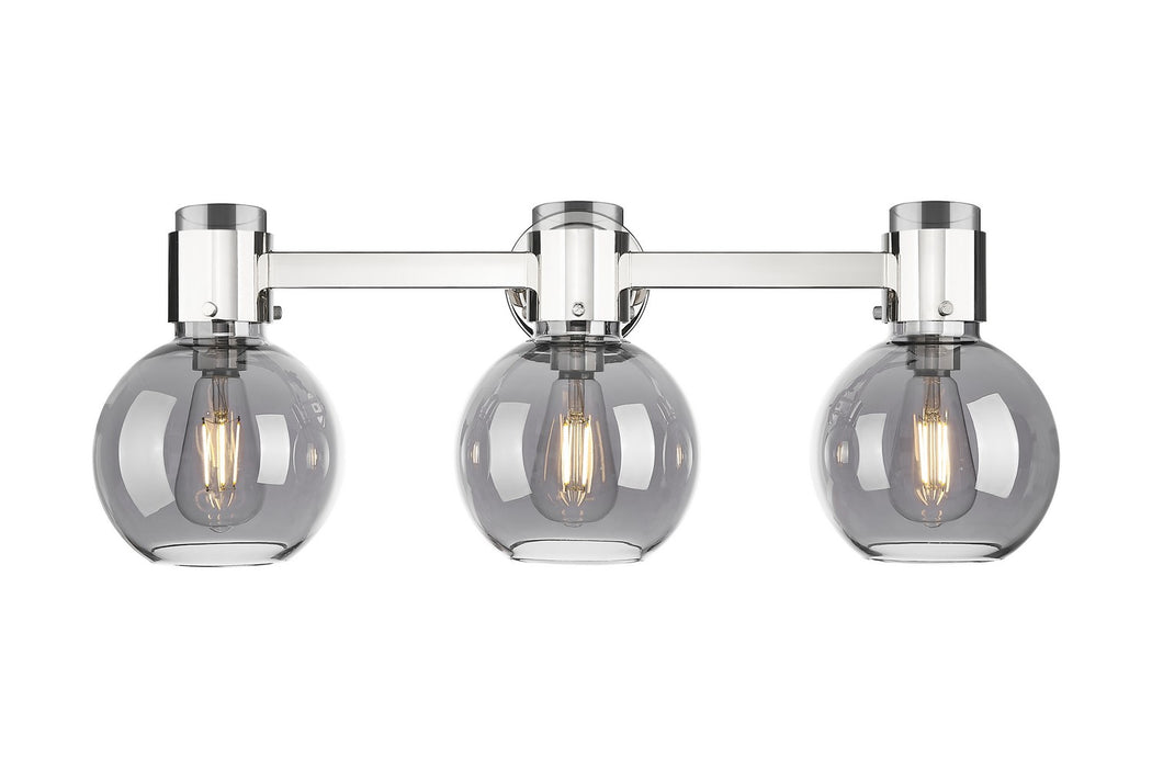 Innovations 464-3W-PN-G464B-7SM Three Light Bath Vanity, Polished Nickel