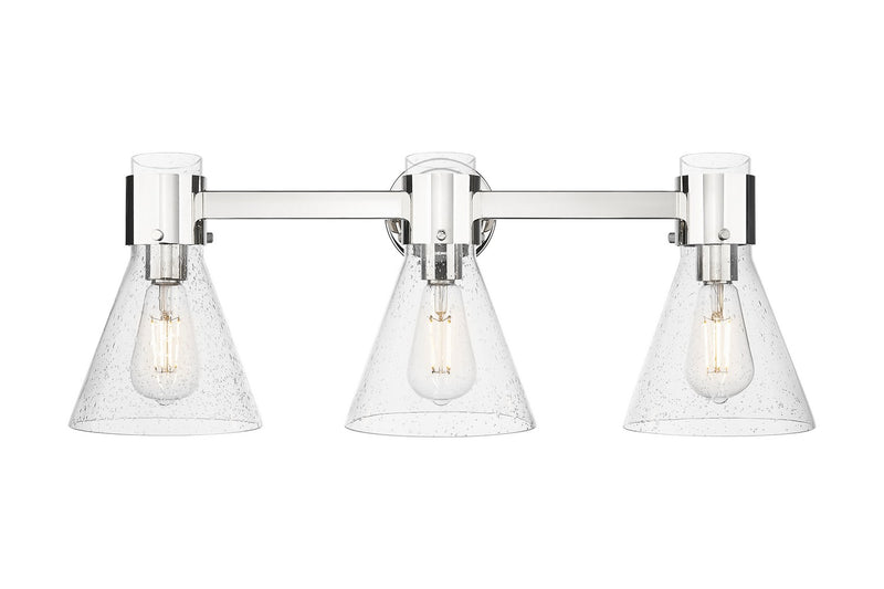 Innovations 464-3W-PN-G464C-7SDY Three Light Bath Vanity, Polished Nickel