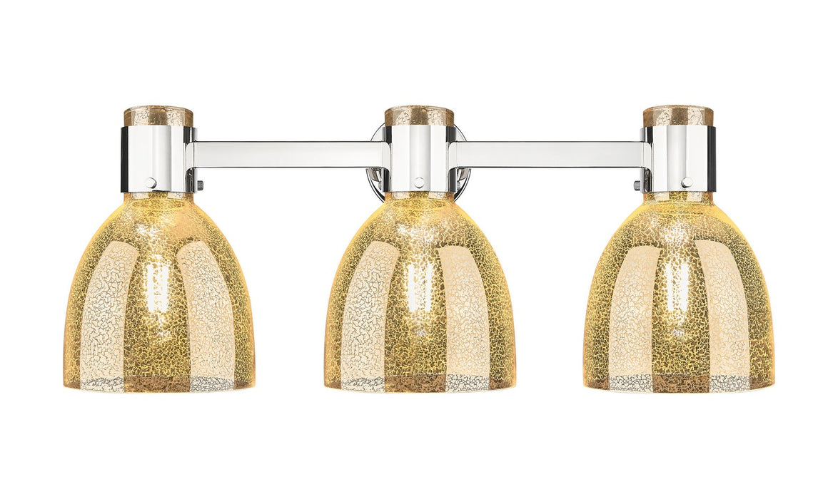 Innovations 464-3W-PN-G464D-7ME Three Light Bath Vanity, Polished Nickel