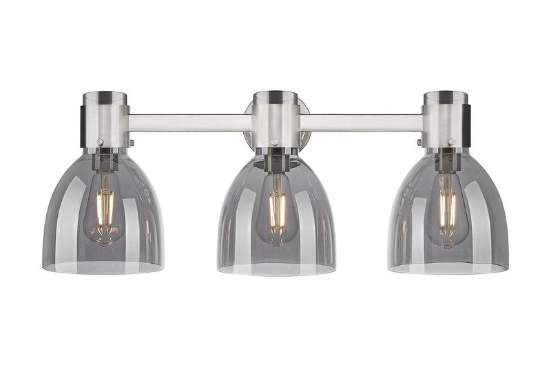 Innovations 464-3W-PN-G464D-7SM Three Light Bath Vanity, Polished Nickel