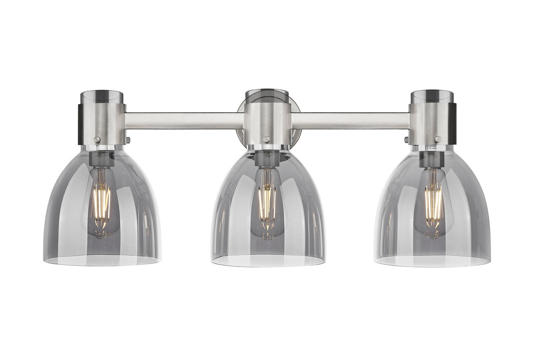 Innovations 464-3W-SN-G464D-7SM Three Light Bath Vanity, Satin Nickel