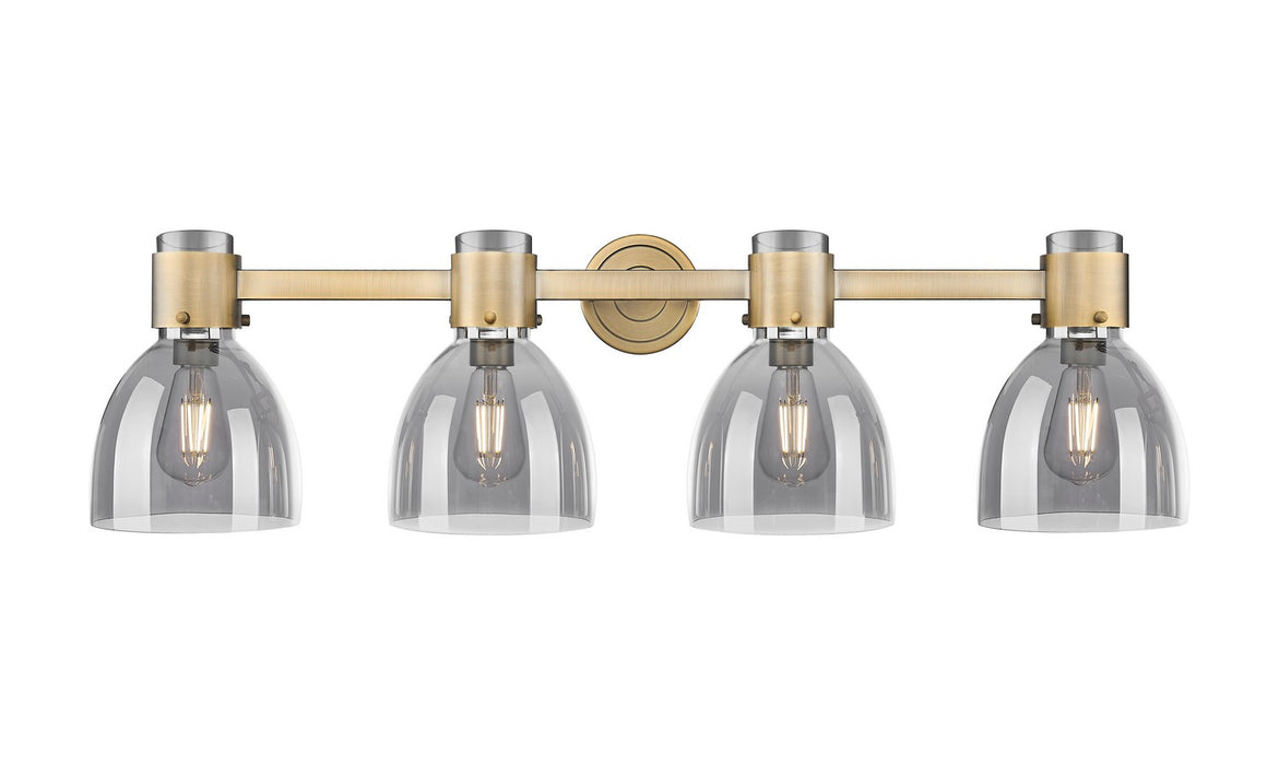 Innovations 464-4W-BB-G464D-7SM Four Light Bath Vanity, Brushed Brass