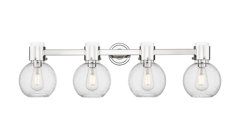 Innovations 464-4W-PN-G464B-7SDY Four Light Bath Vanity, Polished Nickel