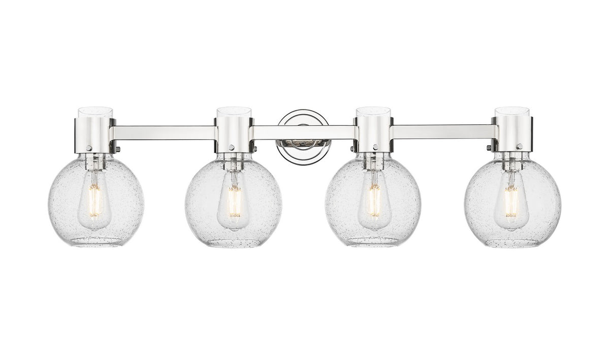 Innovations 464-4W-PN-G464B-7SDY Four Light Bath Vanity, Polished Nickel