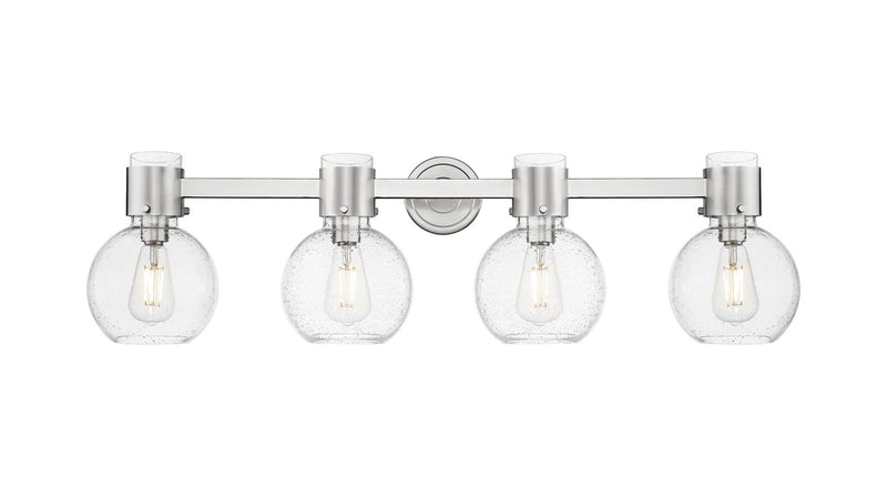 Innovations 464-4W-SN-G464B-7SDY Four Light Bath Vanity, Brushed Satin Nickel