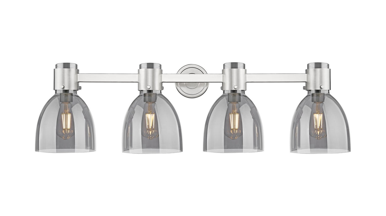 Innovations 464-4W-SN-G464D-7SM Four Light Bath Vanity, Satin Nickel