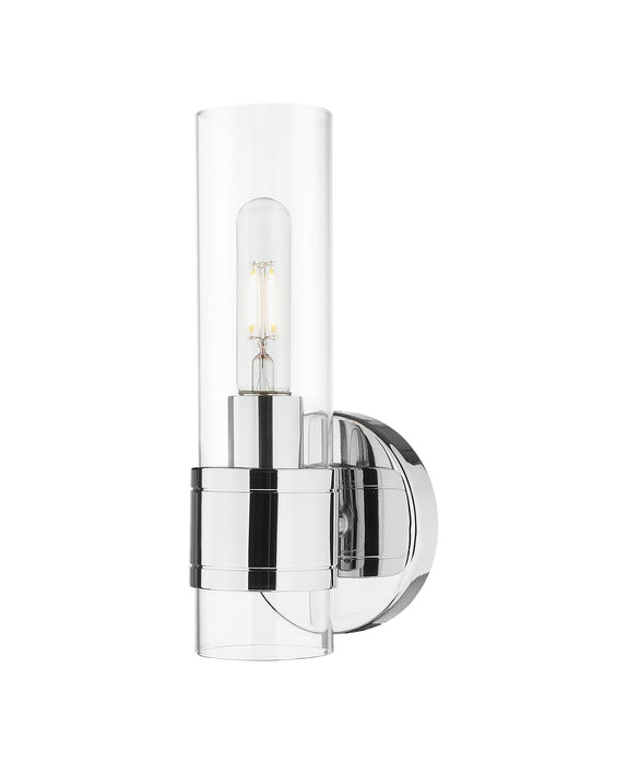 Innovations 467-1W-PC-G467-CL One Light Wall Sconce, Polished Chrome