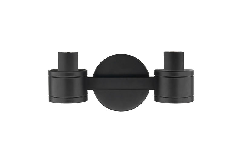 Innovations 467-2W-BK Two Light Bath Vanity, Matte Black