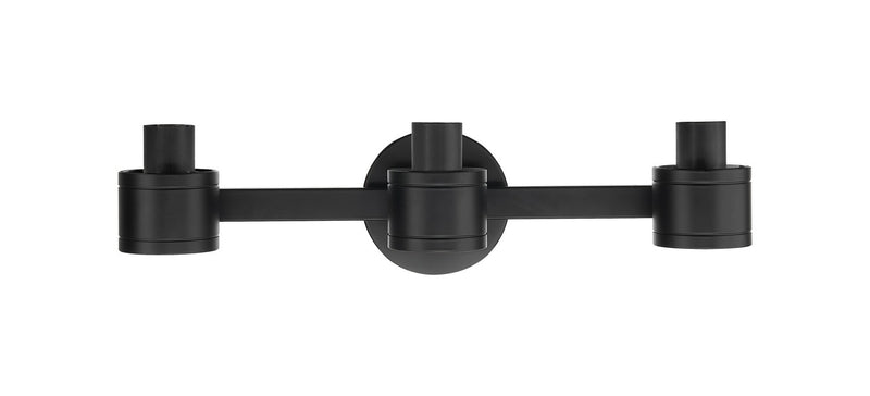 Innovations 467-3W-BK Three Light Bath Vanity, Matte Black