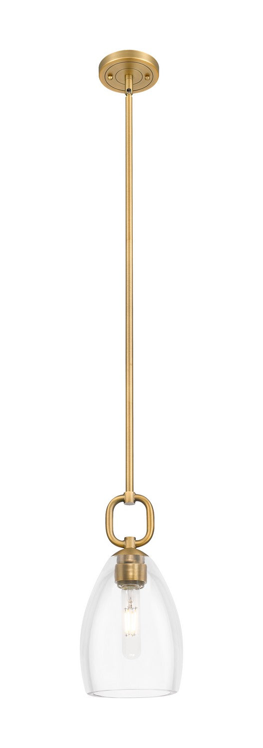 Innovations 485-1S-BB-G485-6CL One Light Pendant, Brushed Brass