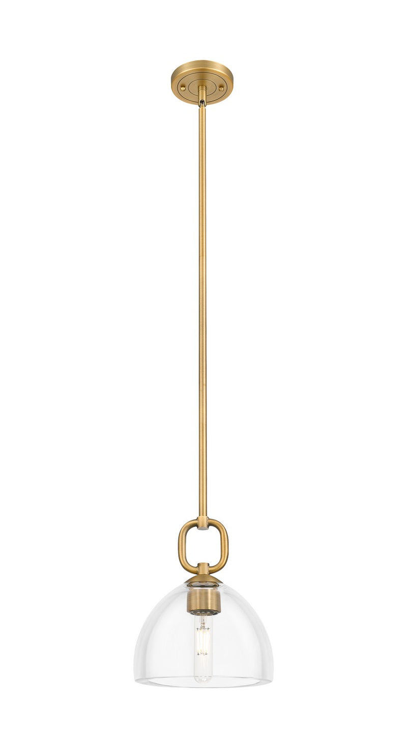 Innovations 485-1S-BB-G486-8CL One Light Pendant, Brushed Brass