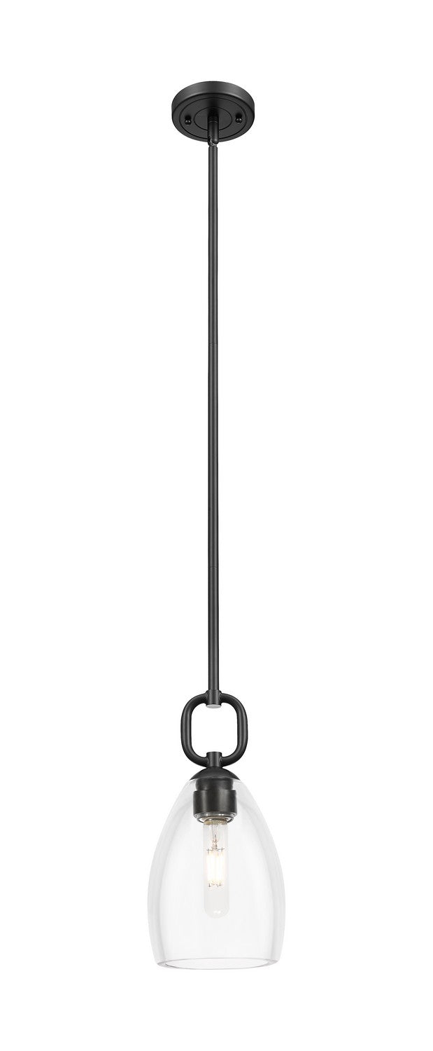 Innovations 485-1S-BK-G485-6CL One Light Pendant, Matte Black