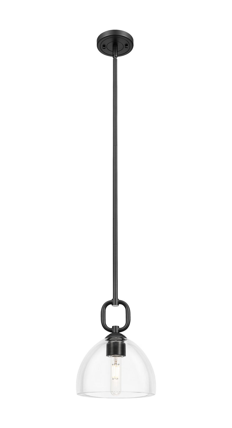 Innovations 485-1S-BK-G486-8CL One Light Pendant, Matte Black