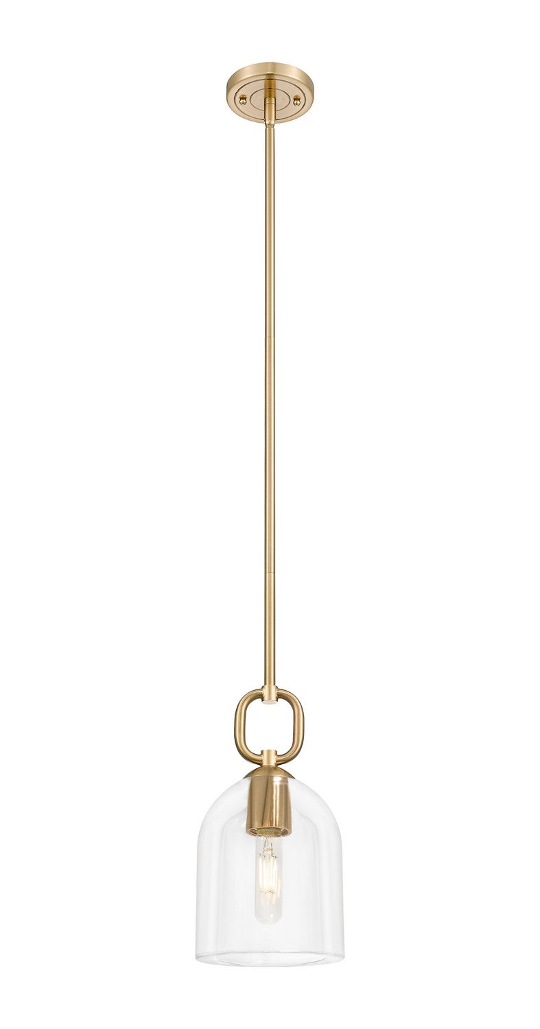 Innovations 485-1S-CB-G487-6CL One Light Pendant, Champagne Bronze
