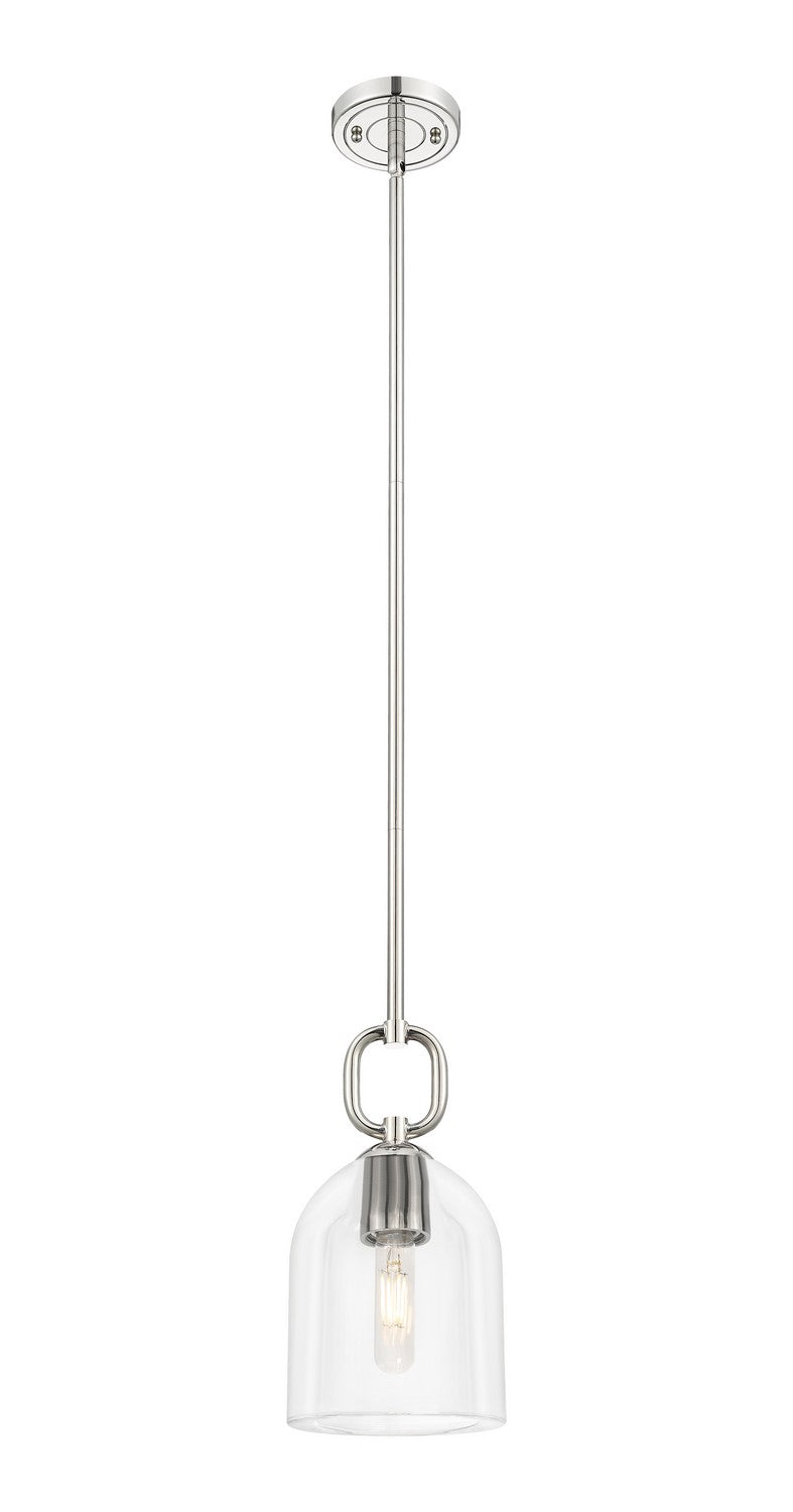 Innovations 485-1S-PN-G487-6CL One Light Pendant, Polished Nickel