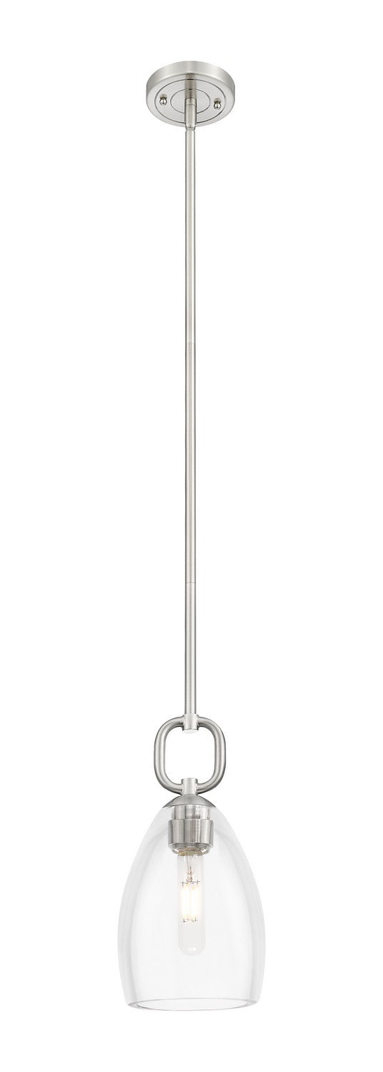 Innovations 485-1S-SN-G485-6CL One Light Pendant, Satin Nickel