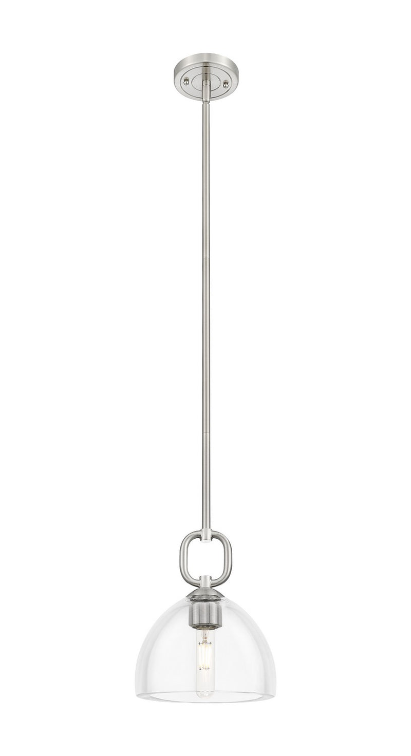 Innovations 485-1S-SN-G486-8CL One Light Pendant, Satin Nickel