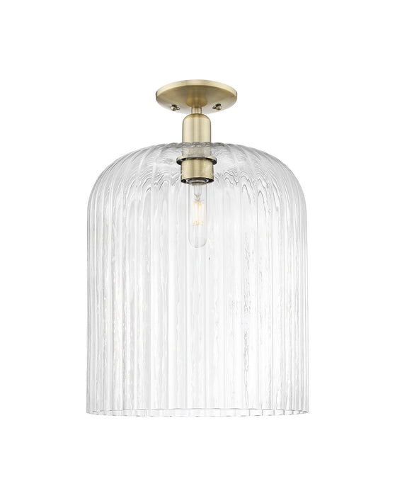 Innovations 716-1C-AB-G559-12CL One Light Semi-Flush Mount, Antique Brass