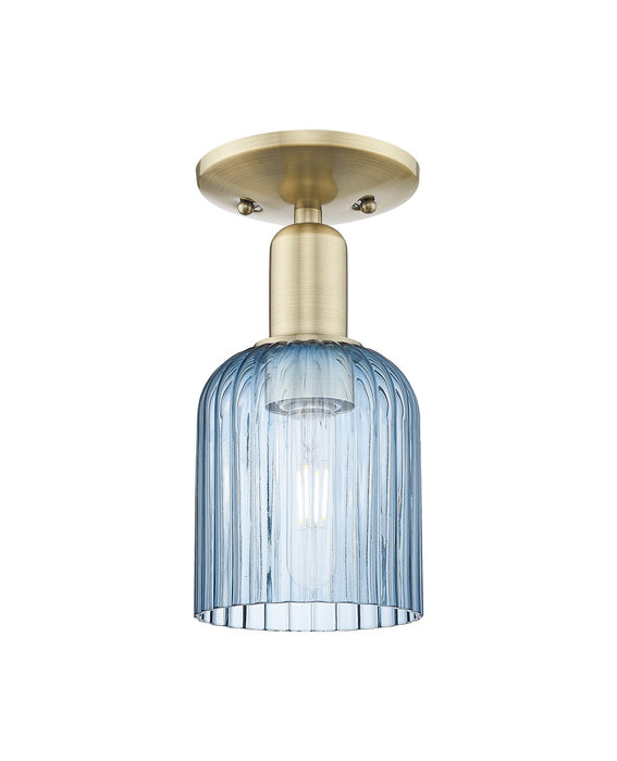 Innovations 716-1C-AB-G559-5BL One Light Semi-Flush Mount, Antique Brass