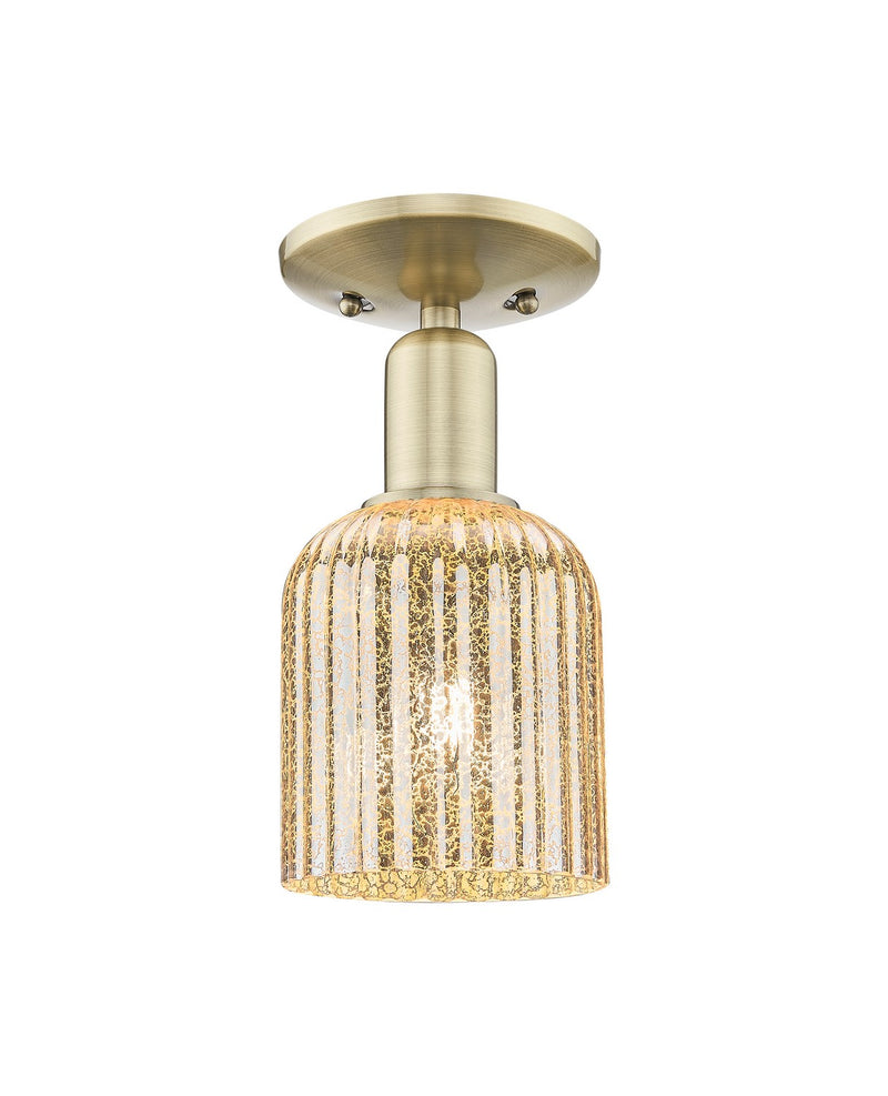 Innovations 716-1C-AB-G559-5ME One Light Semi-Flush Mount, Antique Brass