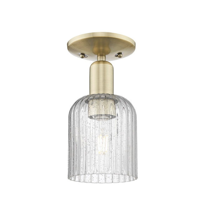 Innovations 716-1C-AB-G559-5SDY One Light Semi-Flush Mount, Antique Brass