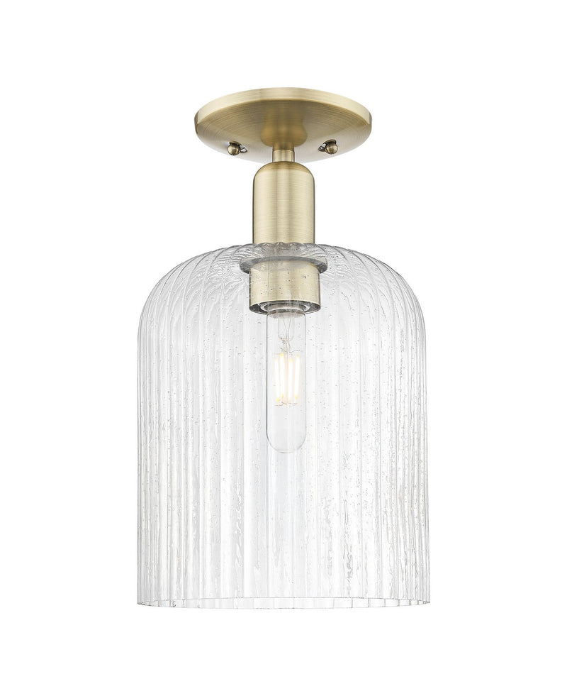 Innovations 716-1C-AB-G559-8SDY One Light Semi-Flush Mount, Antique Brass