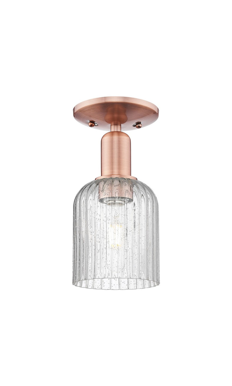 Innovations 716-1C-AC-G559-5SDY One Light Semi-Flush Mount, Antique Copper