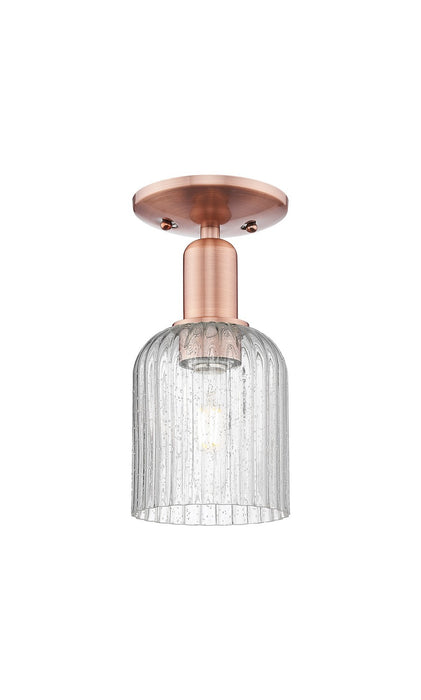 Innovations 716-1C-AC-G559-5SDY One Light Semi-Flush Mount, Antique Copper