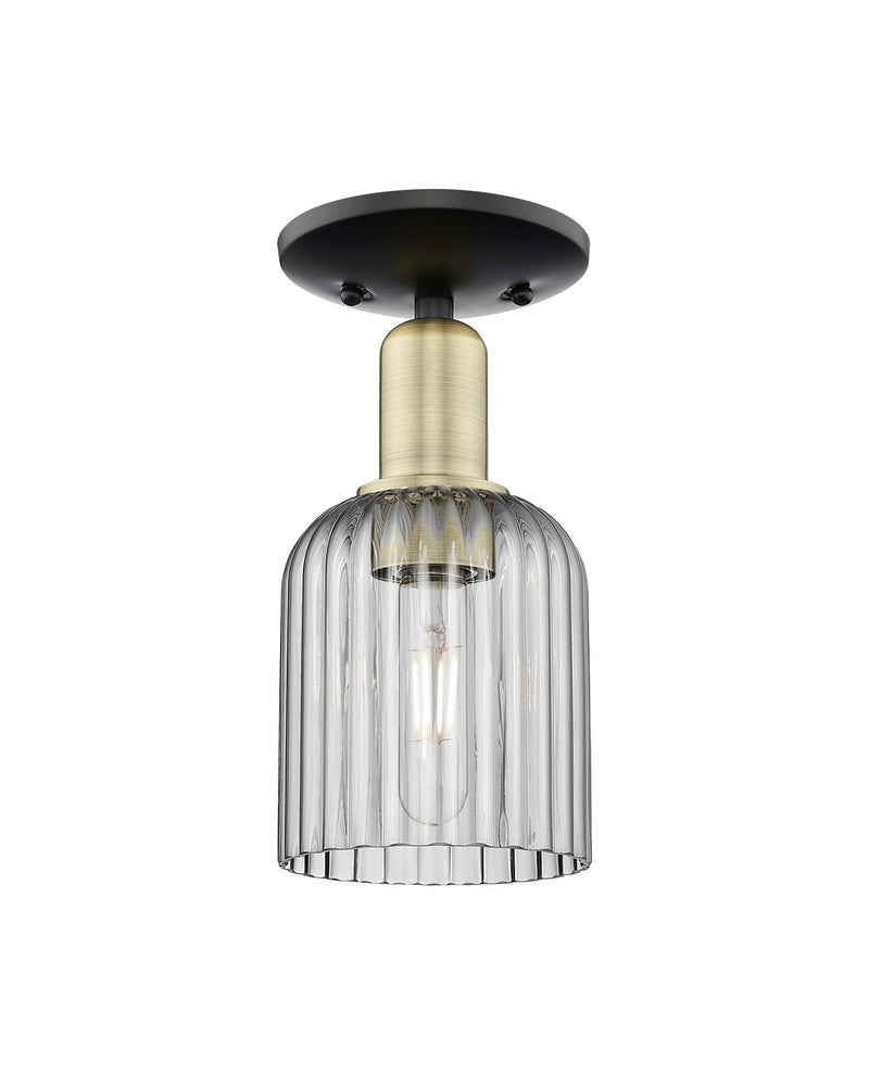 Innovations 716-1C-BAB-G559-5SM One Light Semi-Flush Mount, Black Antique Brass