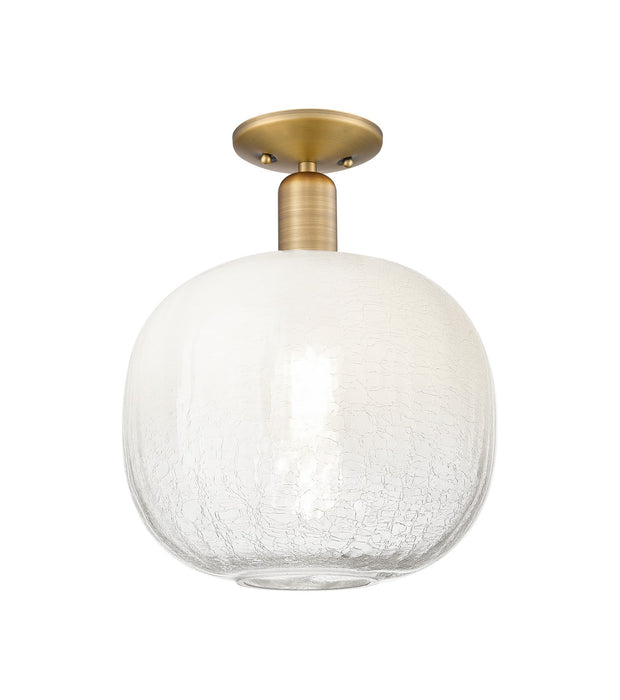 Innovations 716-1C-BB-G481-10OP One Light Semi-Flush Mount, Brushed Brass