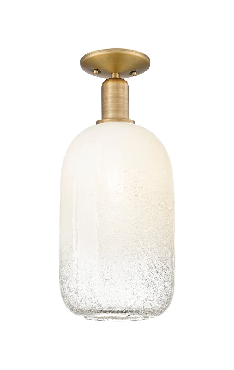 Innovations 716-1C-BB-G482-7OP One Light Semi-Flush Mount, Brushed Brass