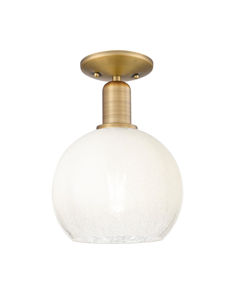 Innovations 716-1C-BB-G483-8OP One Light Semi-Flush Mount, Brushed Brass