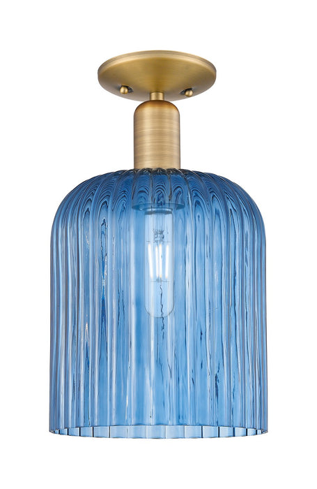 Innovations 716-1C-BB-G559-8BL One Light Semi-Flush Mount, Brushed Brass