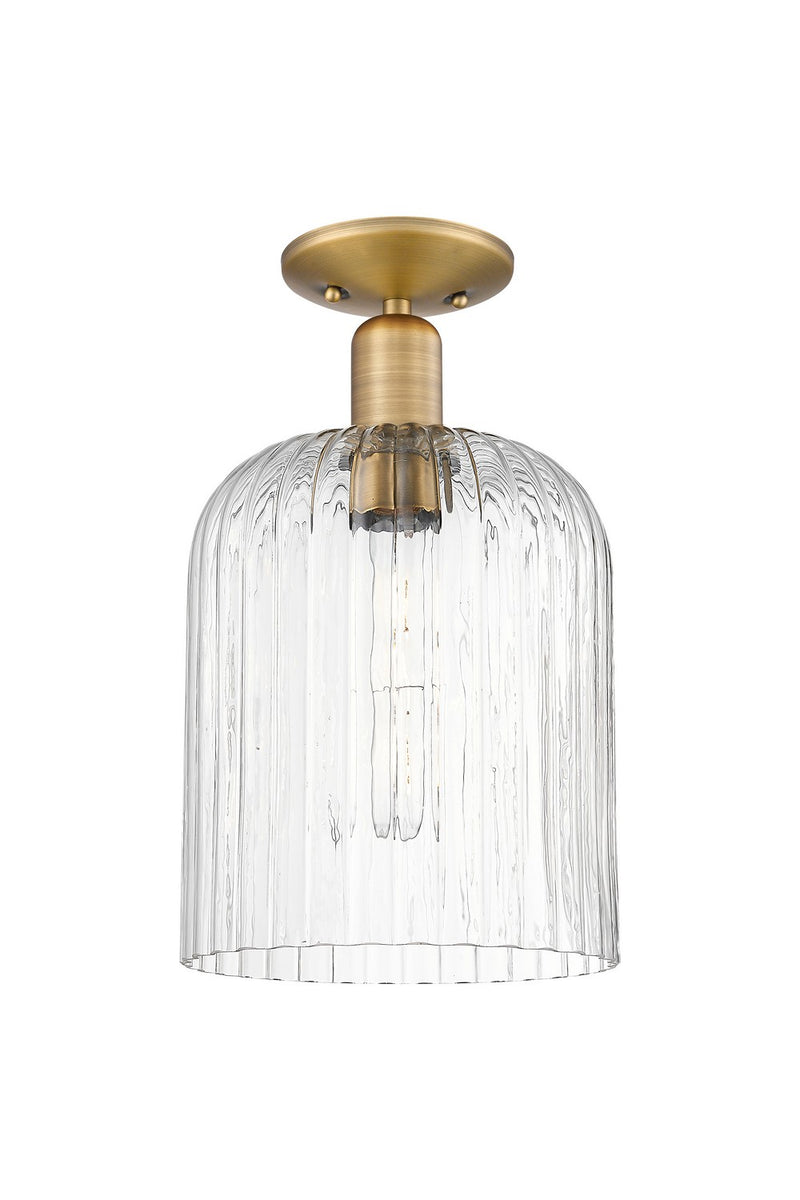 Innovations 716-1C-BB-G559-8CL One Light Semi-Flush Mount, Brushed Brass