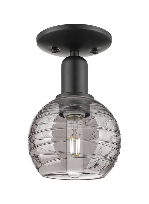 Innovations 716-1C-BK-G1213-6SM One Light Semi-Flush Mount, Matte Black