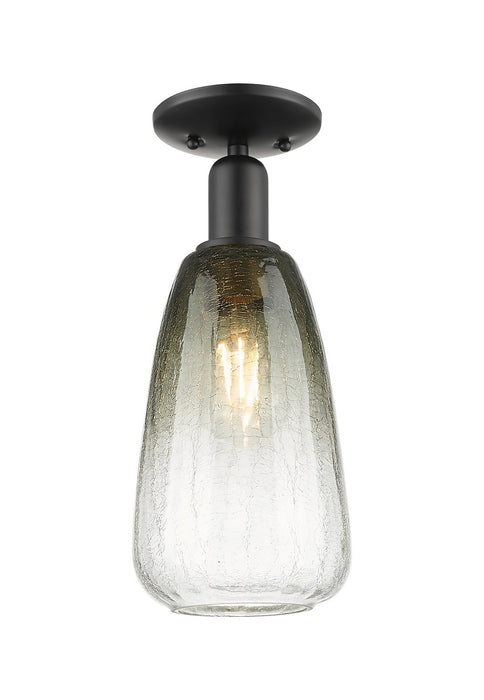 Innovations 716-1C-BK-G480-6SL One Light Semi-Flush Mount, Matte Black