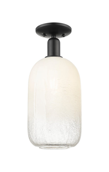 Innovations 716-1C-BK-G482-7OP One Light Semi-Flush Mount, Matte Black