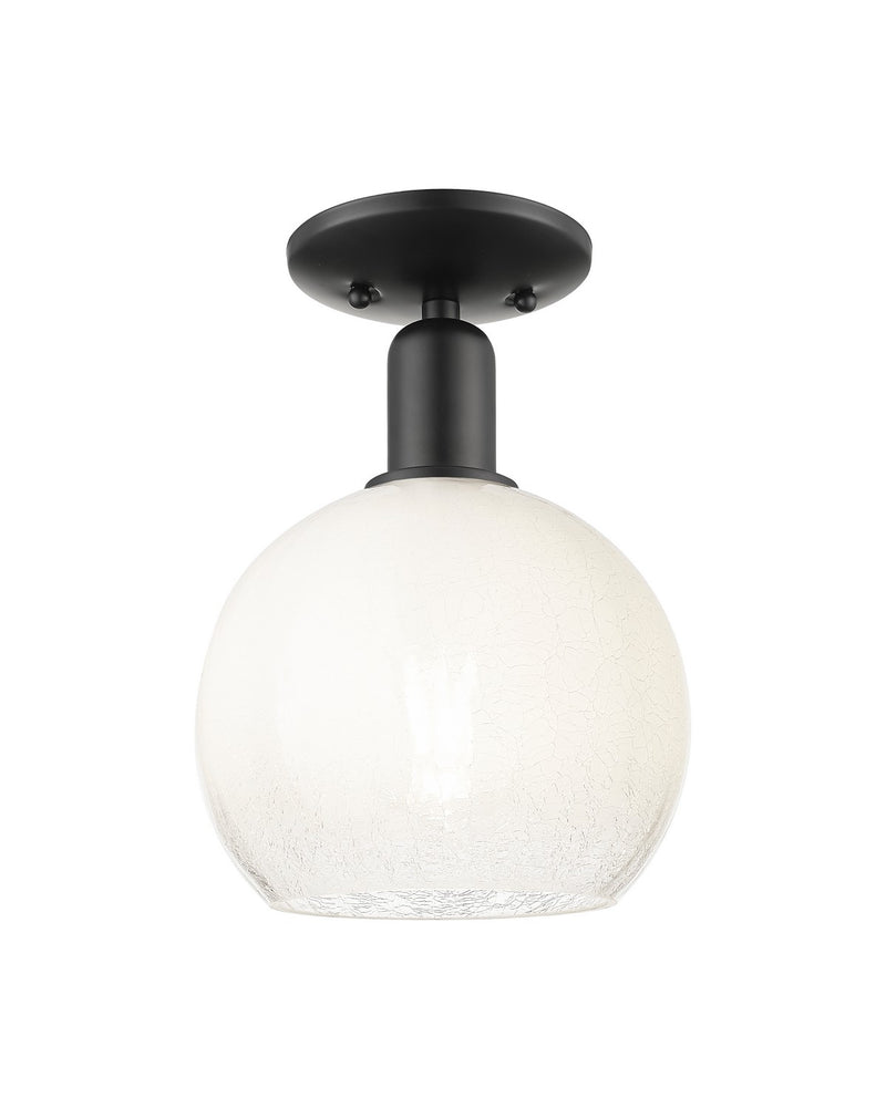 Innovations 716-1C-BK-G483-8OP One Light Semi-Flush Mount, Matte Black