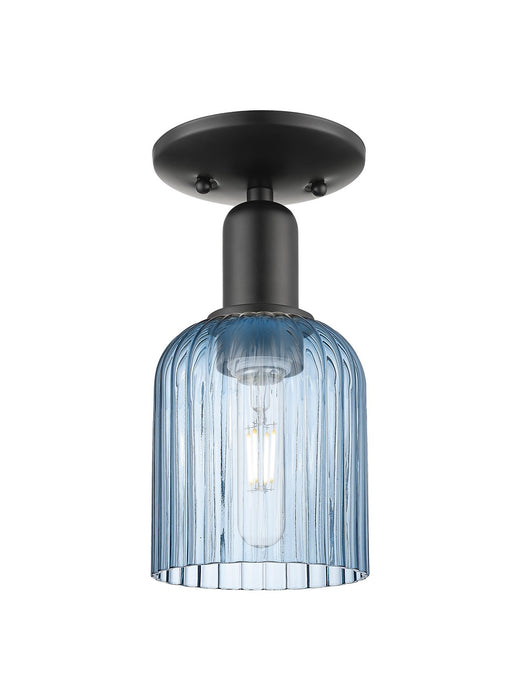 Innovations 716-1C-BK-G559-5BL One Light Semi-Flush Mount, Matte Black