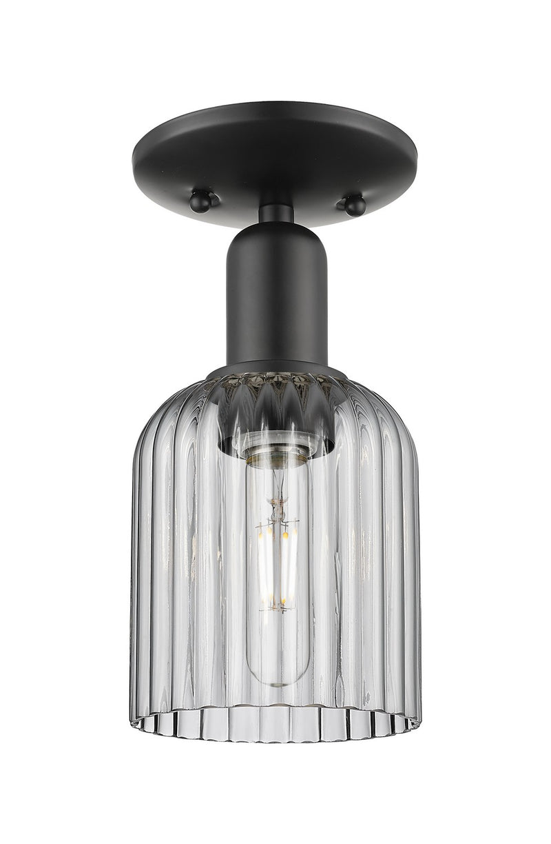 Innovations 716-1C-BK-G559-5SM One Light Semi-Flush Mount, Matte Black