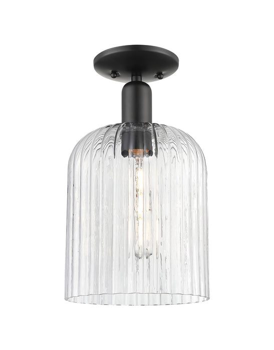 Innovations 716-1C-BK-G559-8CL One Light Semi-Flush Mount, Matte Black