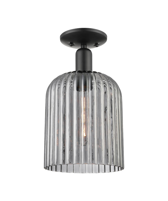 Innovations 716-1C-BK-G559-8SM One Light Semi-Flush Mount, Matte Black