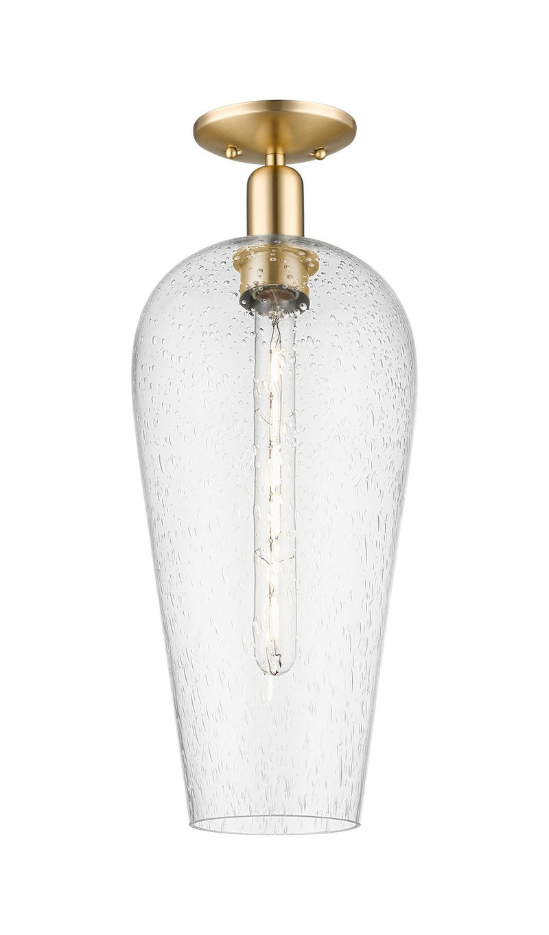 Innovations 716-1C-CB-G456-8SDY One Light Semi-Flush Mount, Champagne Bronze