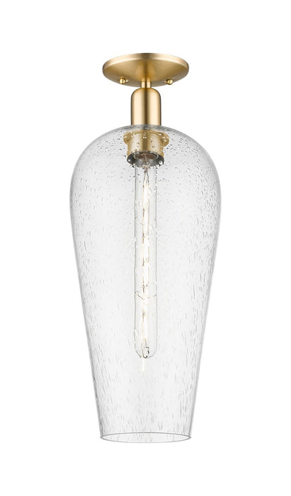 Innovations 716-1C-CB-G456-8SDY One Light Semi-Flush Mount, Champagne Bronze
