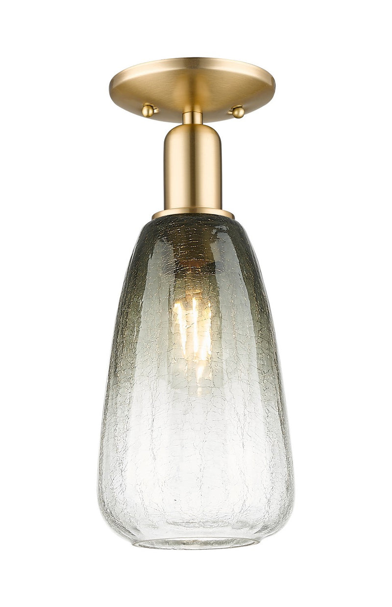Innovations 716-1C-CB-G480-6SL One Light Semi-Flush Mount, Champagne Bronze