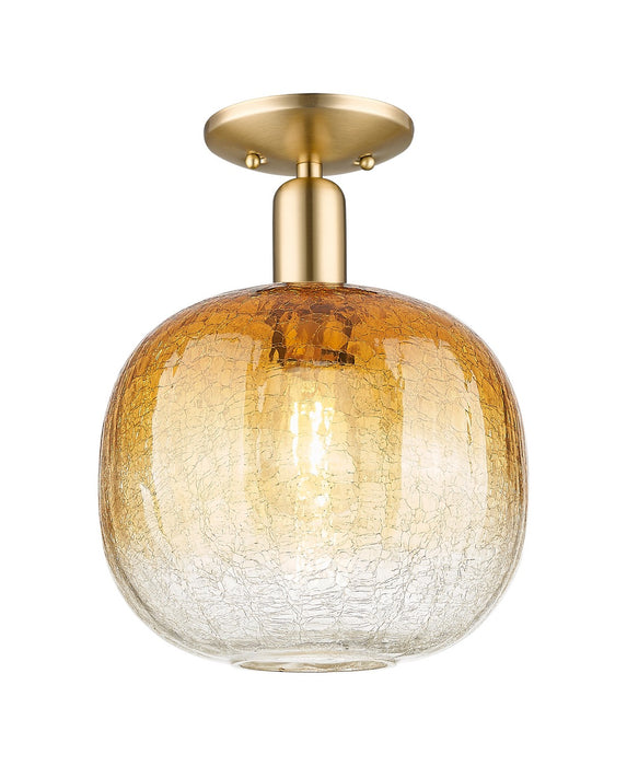 Innovations 716-1C-CB-G481-10AM One Light Semi-Flush Mount, Champagne Bronze