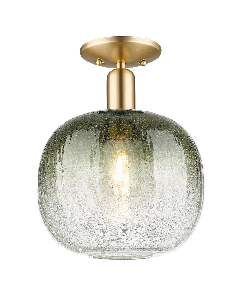 Innovations 716-1C-CB-G481-10SL One Light Semi-Flush Mount, Champagne Bronze